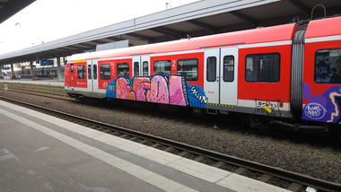 Graffiti Train - Photo by TagHagel - Krice, bfm, efoi (2017)