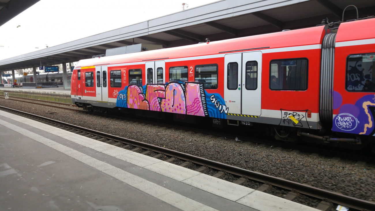 Graffiti Train - Photo by TagHagel - Krice, bfm, efoi (2017)