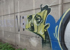 Graffiti Bombing - Photo by TagHagel - character, zombie, echo