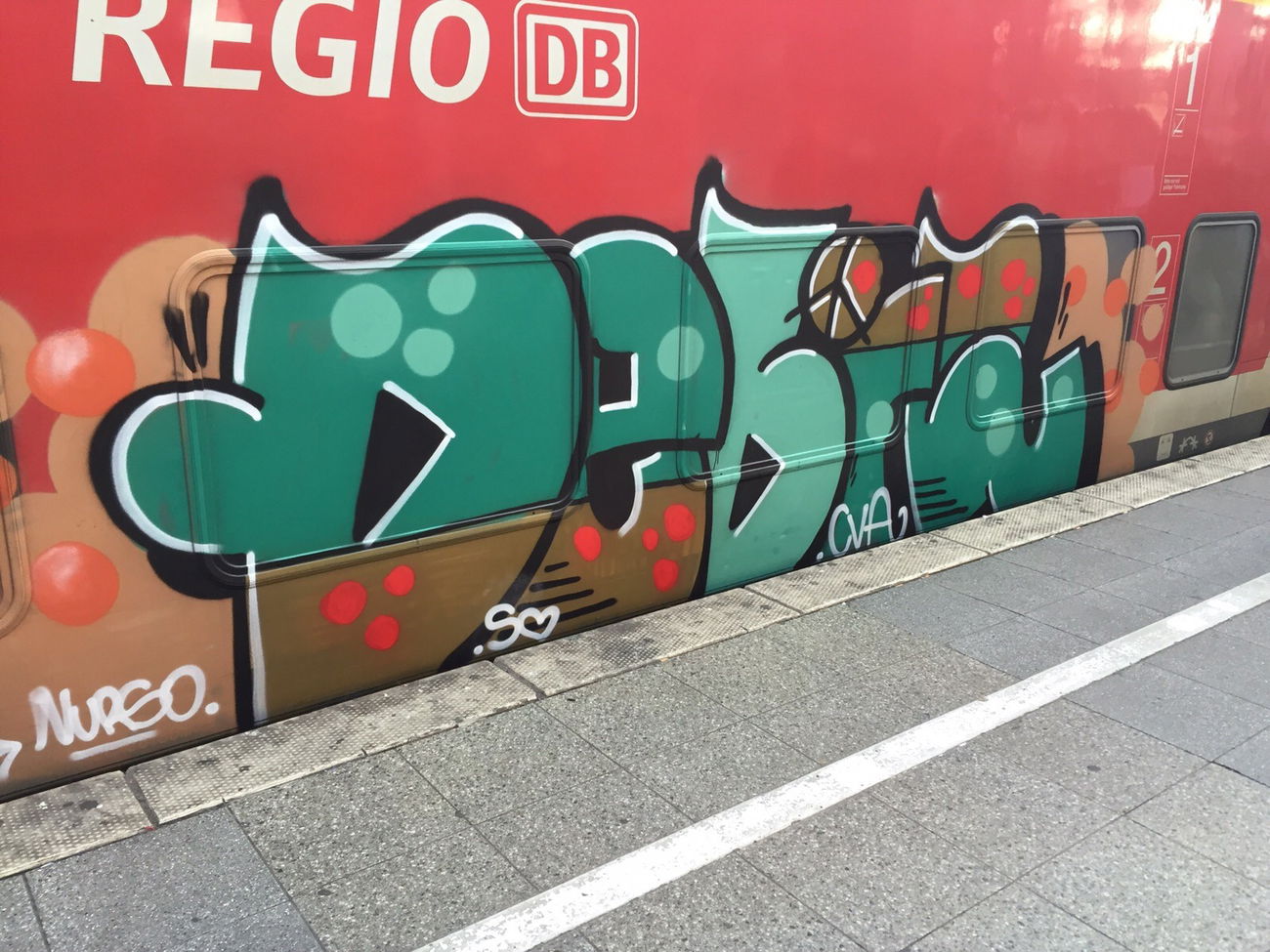 Graffiti Train - Photo by TagHagel - Debil, CVA, CVAS (2015)