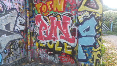 Graffiti Bombing - Photo by TagHagel - Pvn, bl, blutig (2017)