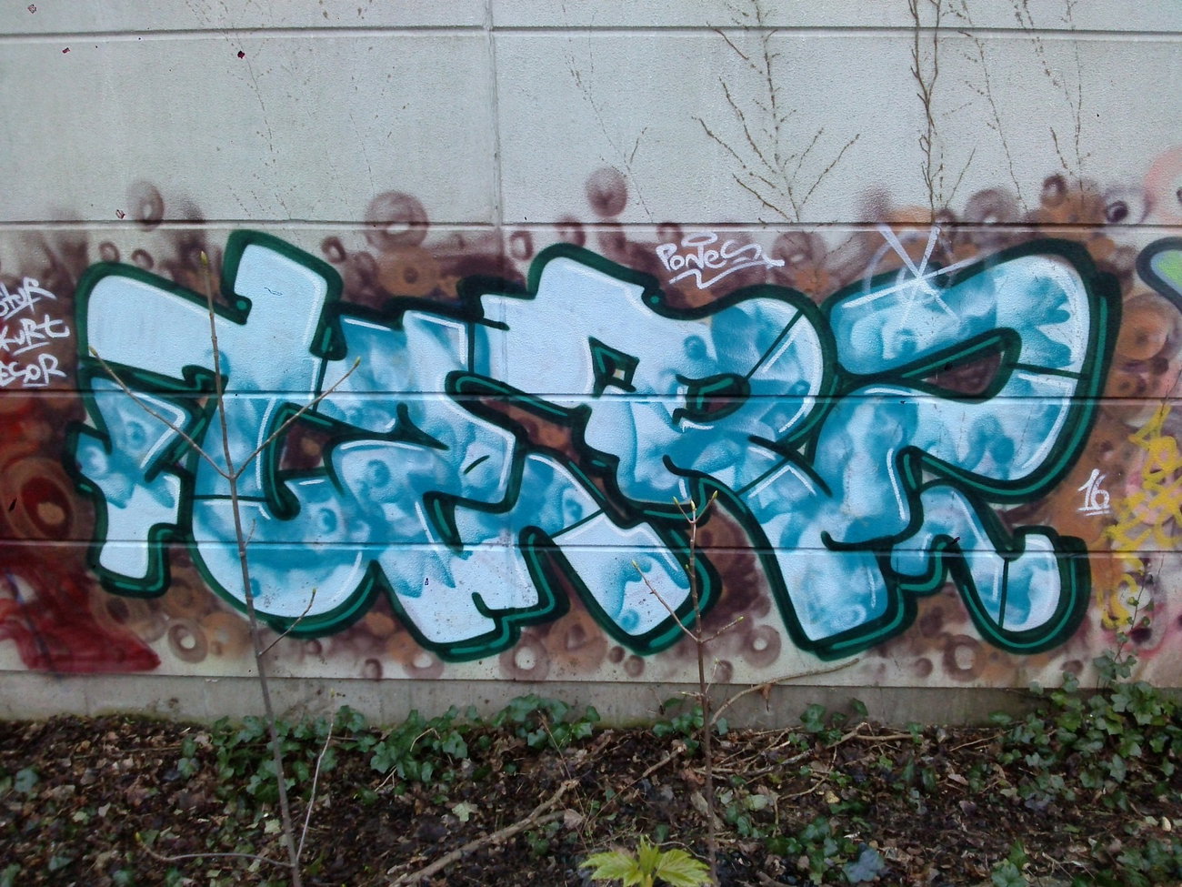 Graffiti Wall - Photo by TagHagel - terz, Pones, Kurt (2016)