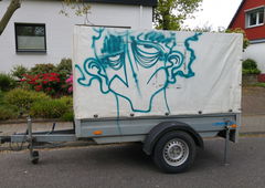 Graffiti Bombing - Photo by TagHagel - Essen, character (2016)