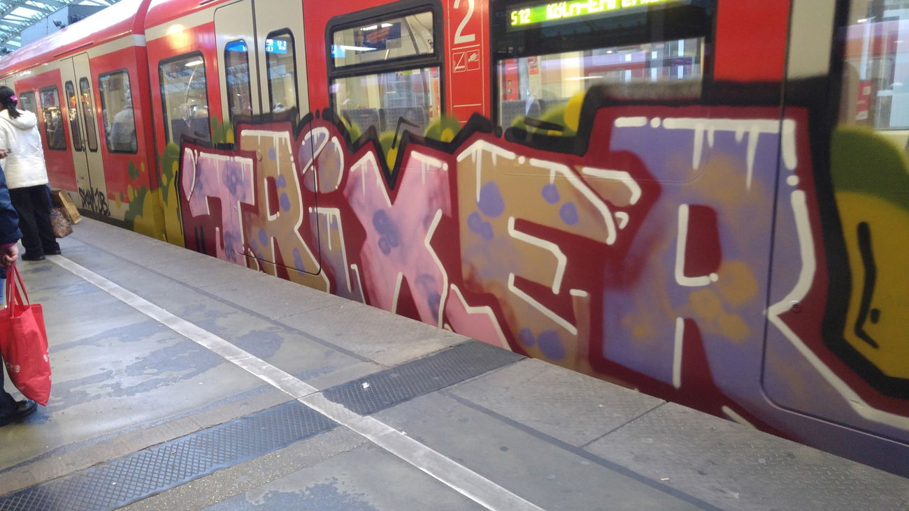 Graffiti Train - Photo by TagHagel - Trixer, köln, cologne (2017)