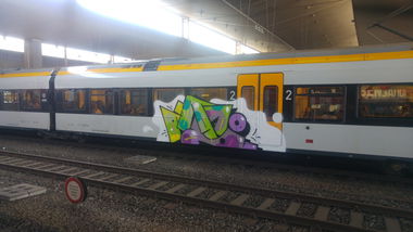 Graffiti Train - Photo by TagHagel - Epsc, düsseldorf (2018)
