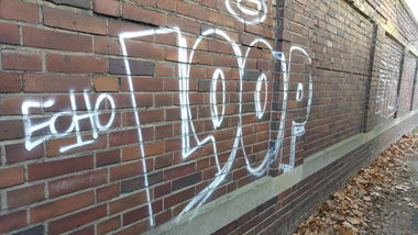 Graffiti Bombing - Photo by TagHagel - Loop, Echo, Echos