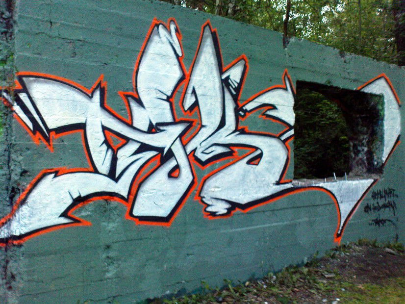 Graffiti Wall - Photo by Takoe - tako, amc (2011)
