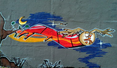 Graffiti Wall in Luckenwalde - Photo by Takoe - tako, amc, AMC (2013)