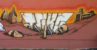 Graffiti Wall in Berlin schöneweide - Photo by Takoe - Tako, AMC, Amek (2016)