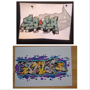 Graffiti Sketch - Photo by Tale