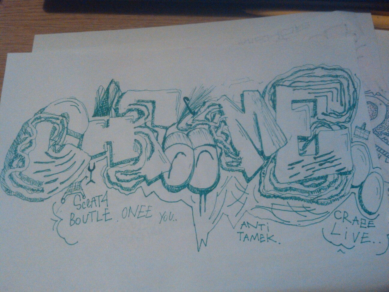 Graffiti Sketch - Photo by Tamek - antitamek (2005)