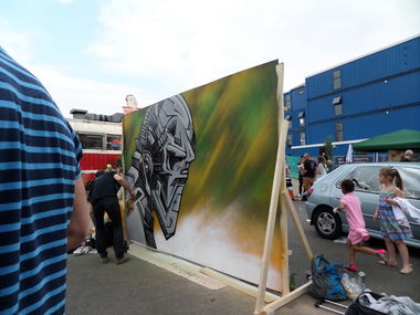 Graffiti Wall in London docklands - Photo by Tamz