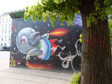 Graffiti Wall in Copenhagen - Photo by Tamz (2015)
