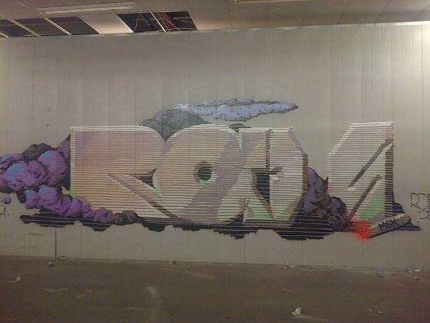 Graffiti Wall in London - Photo by TangoBastard - Roids, MSK, Roid (2014)