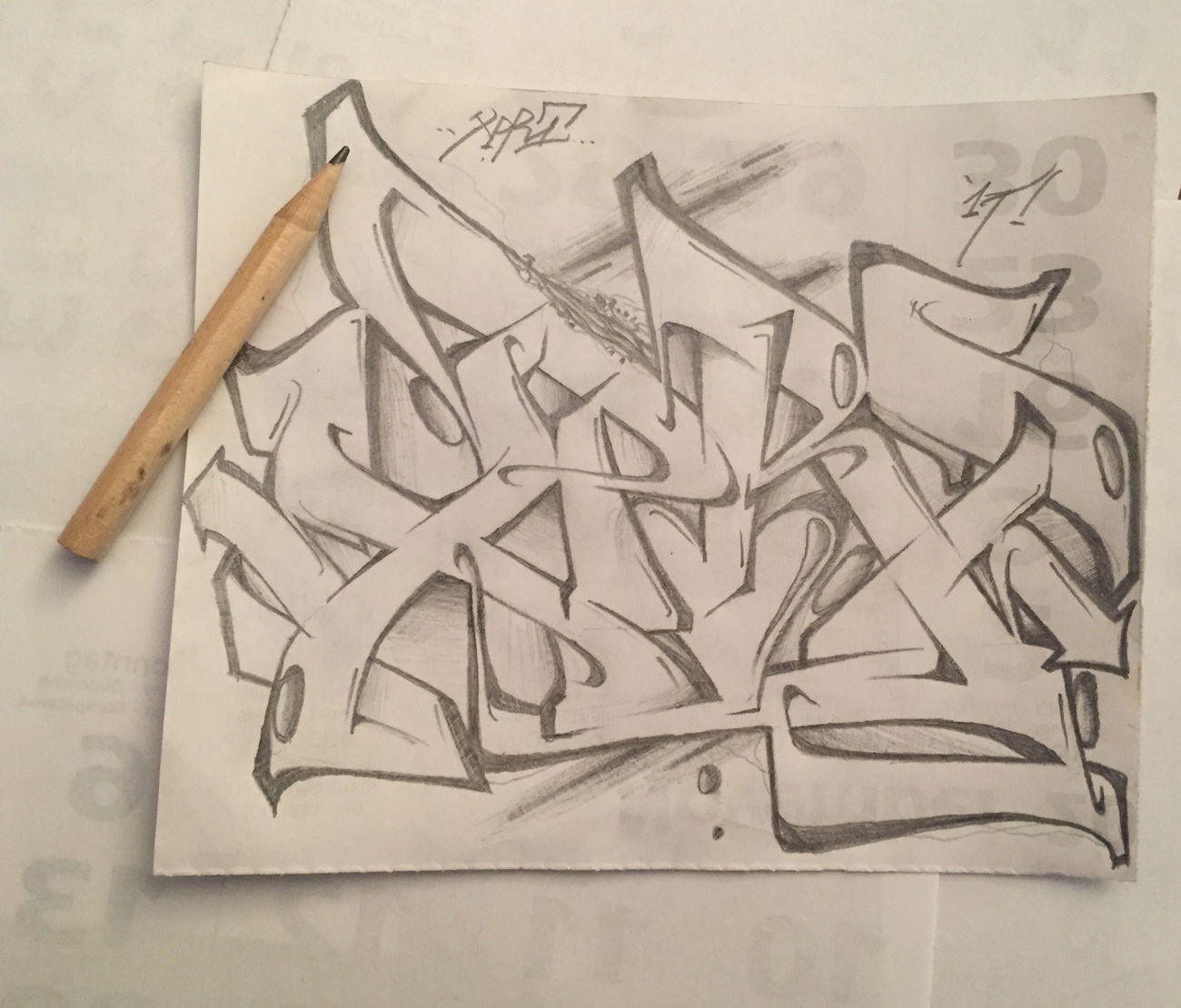 Graffiti Sketch - Photo by TatraCityKidZ - XPRT, Battle, Erfurt (2017)