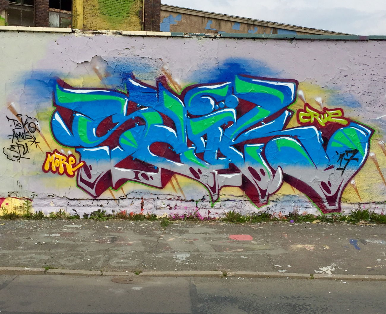 Graffiti Wall - Photo by TatraCityKidZ - Saik, Tck, Erfurt (2017)