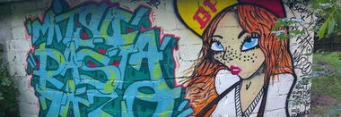 Graffiti Wall in Police - Photo by Tazik1