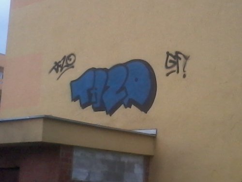 Graffiti Bombing in Police - Photo by Tazik1