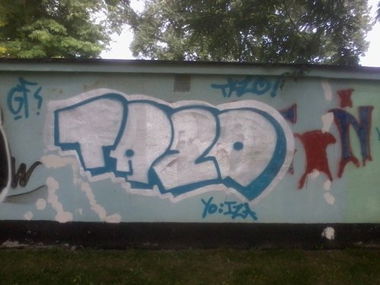 Graffiti Bombing in Police - Photo by Tazik1