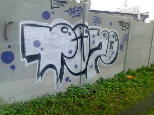 Graffiti Bombing in Police - Photo by Tazik1