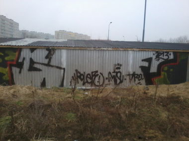 Graffiti Bombing in Police - Photo by Tazik1