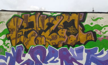 Graffiti Bombing in Police - Photo by Tazik1