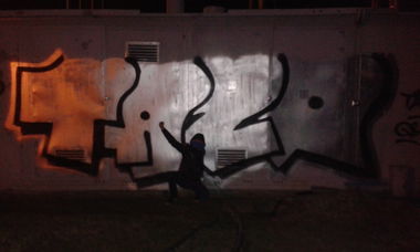 Graffiti Bombing in Police - Photo by Tazik1