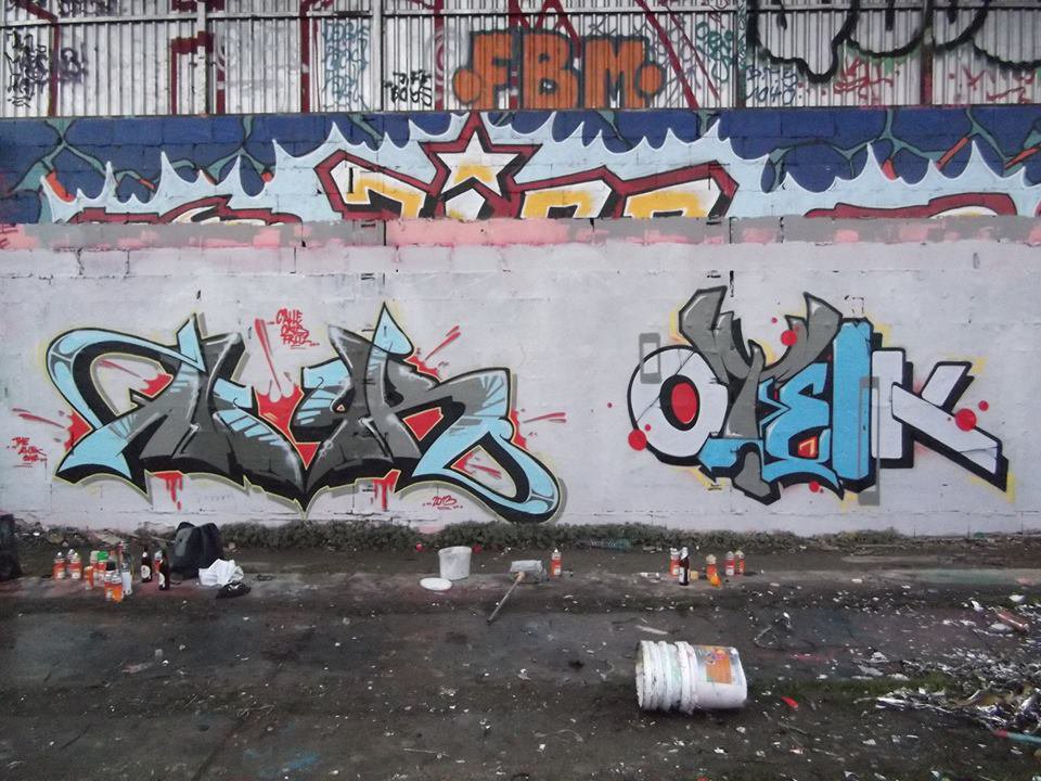 Graffiti Wall - Photo by TeamEwos - Awyk_Otek_Ewos (2013)
