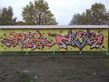 Graffiti Wall - Photo by TeamEwos - Fritz, Awik, Ewos (2013)