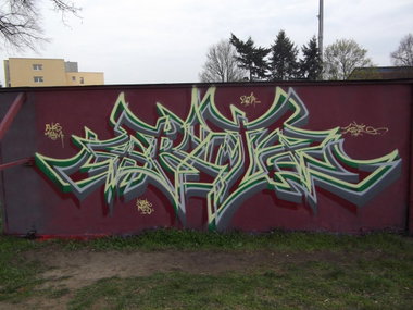 Graffiti Wall in Strausberg - Photo by TeamEwos - Fritz, Ewos (2014)