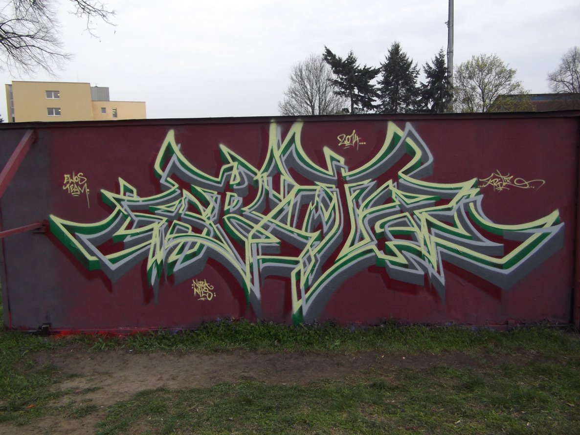 Graffiti Wall in Strausberg - Photo by TeamEwos - Fritz, Ewos (2014)