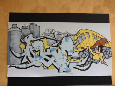 Graffiti Sketch - Photo by TeamEwos - Okus, Ewos (2015)