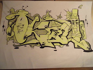 Graffiti Sketch - Photo by TeamEwos - OKEE, OKUS, EWOS (2015)