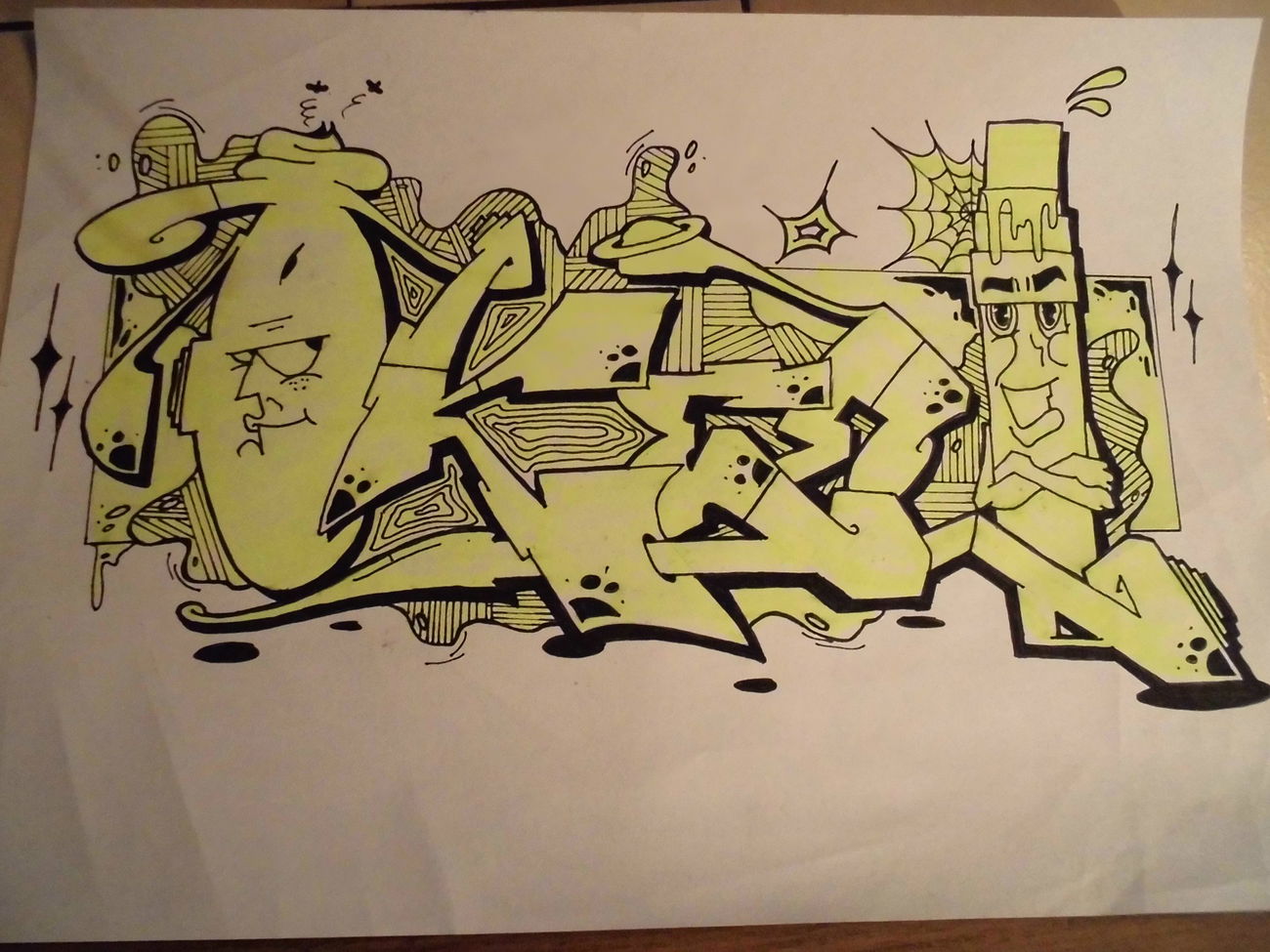 Graffiti Sketch - Photo by TeamEwos - OKEE, OKUS, EWOS (2015)