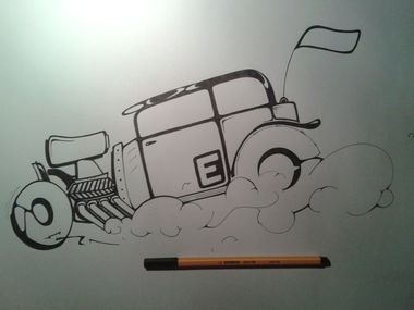 Graffiti Sketch - Photo by TeamEwos - EWOS (2015)