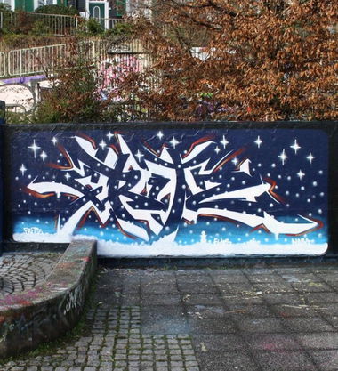 Graffiti Wall in Wuppertal - Photo by TeamEwos - Fritz, Ewos, Team (2011)
