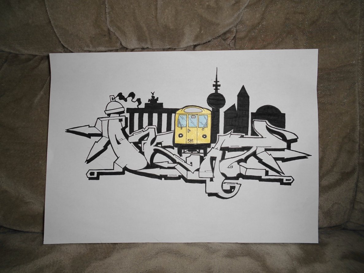 Graffiti Sketch - Photo by TeamEwos - okus, Ewos (2014)