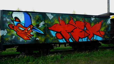Graffiti Train - Photo by Tec - Kupsok&Tek (2013)