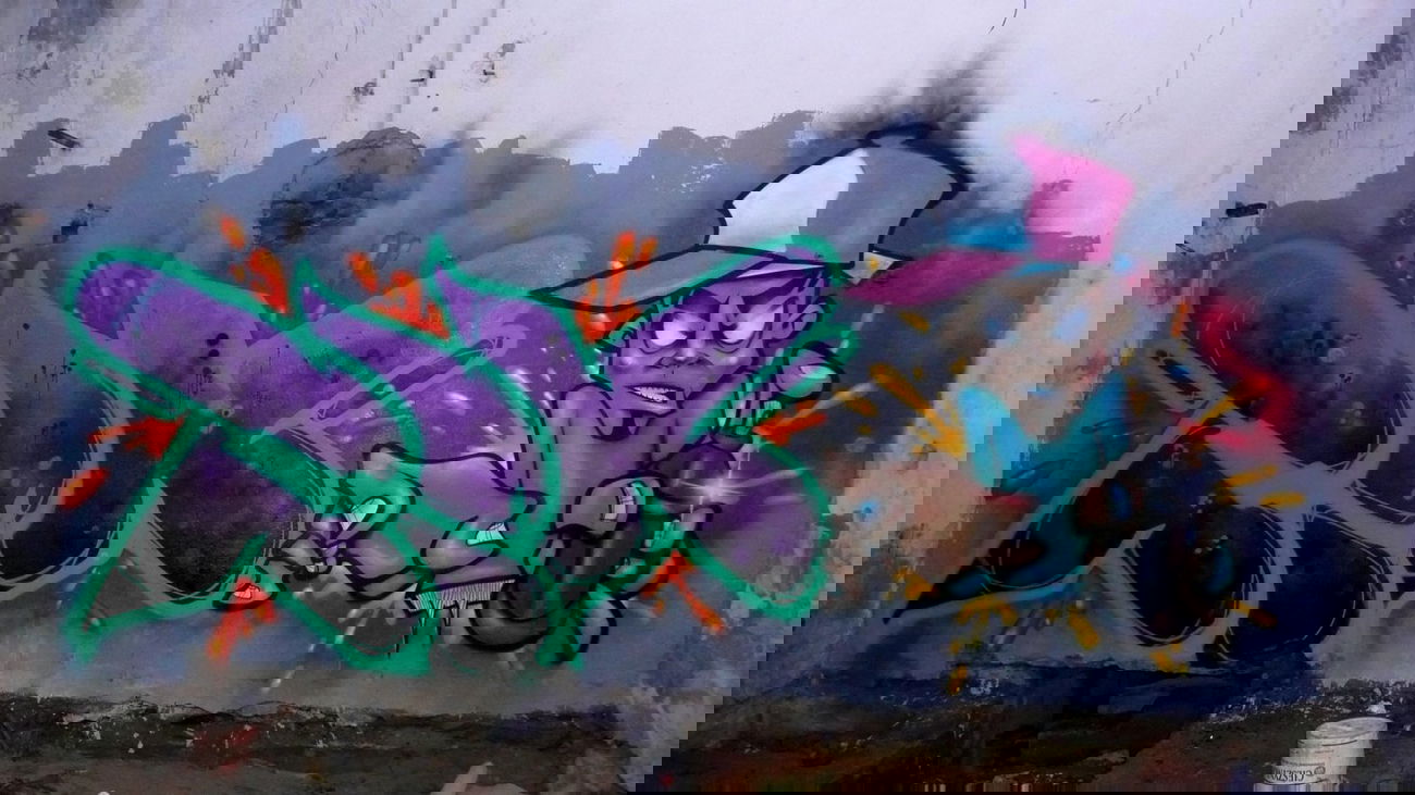 Graffiti Wall in Poland - Photo by Tec - rik, kupsok, -"zws" (2013)