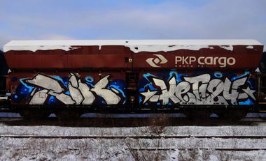 Graffiti Train - Photo by Tec - Rik, Ket124 (2014)