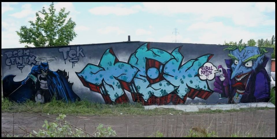 Graffiti Wall - Photo by Tec - Dean/cfntx, &, Tek (2014)