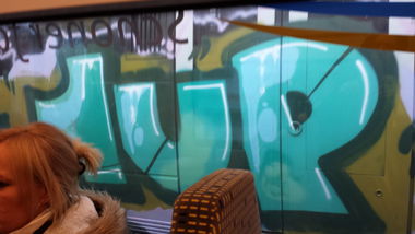 Graffiti Train in Köln - Photo by Techno - 1UP (2014)