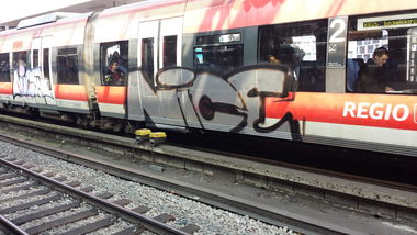 Graffiti Train in Köln - Photo by Techno - Nice, NC (2014)