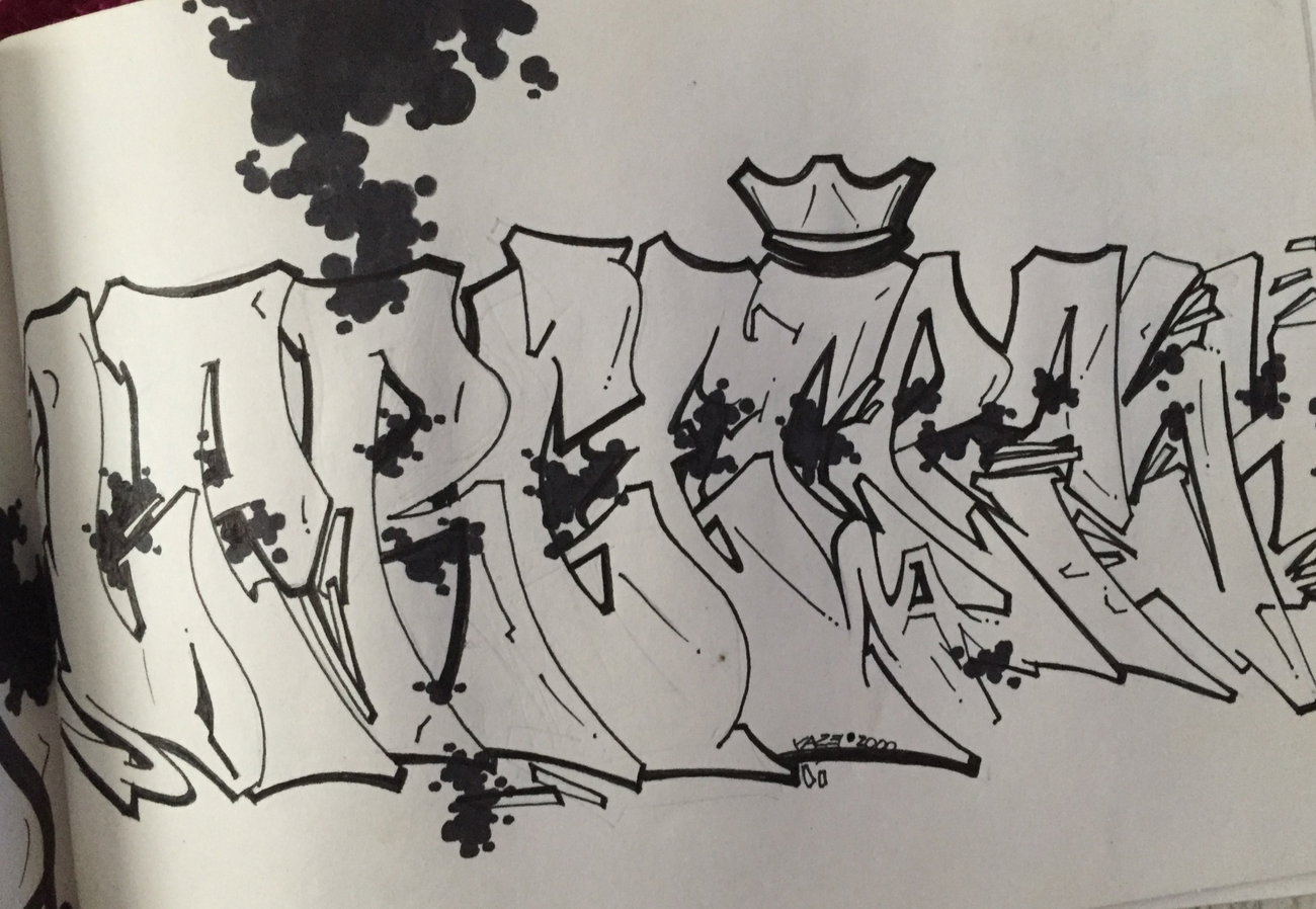 Graffiti Sketch - Photo by Techone - Large, crash