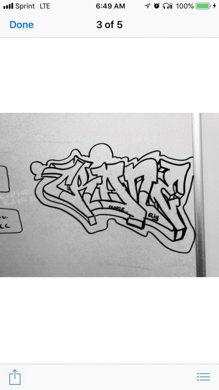 Graffiti Sketch - Photo by Techone - Crane