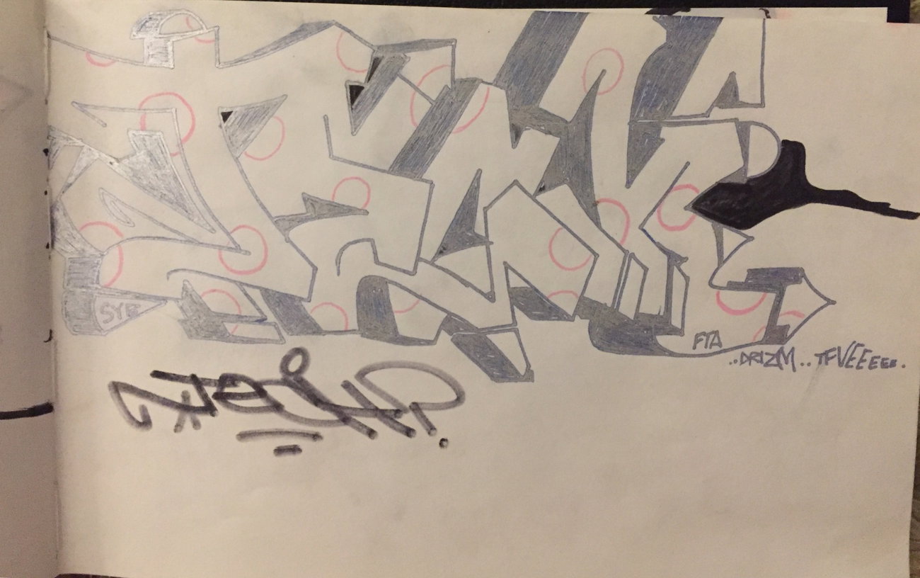 Graffiti Sketch - Photo by Techone - Tech