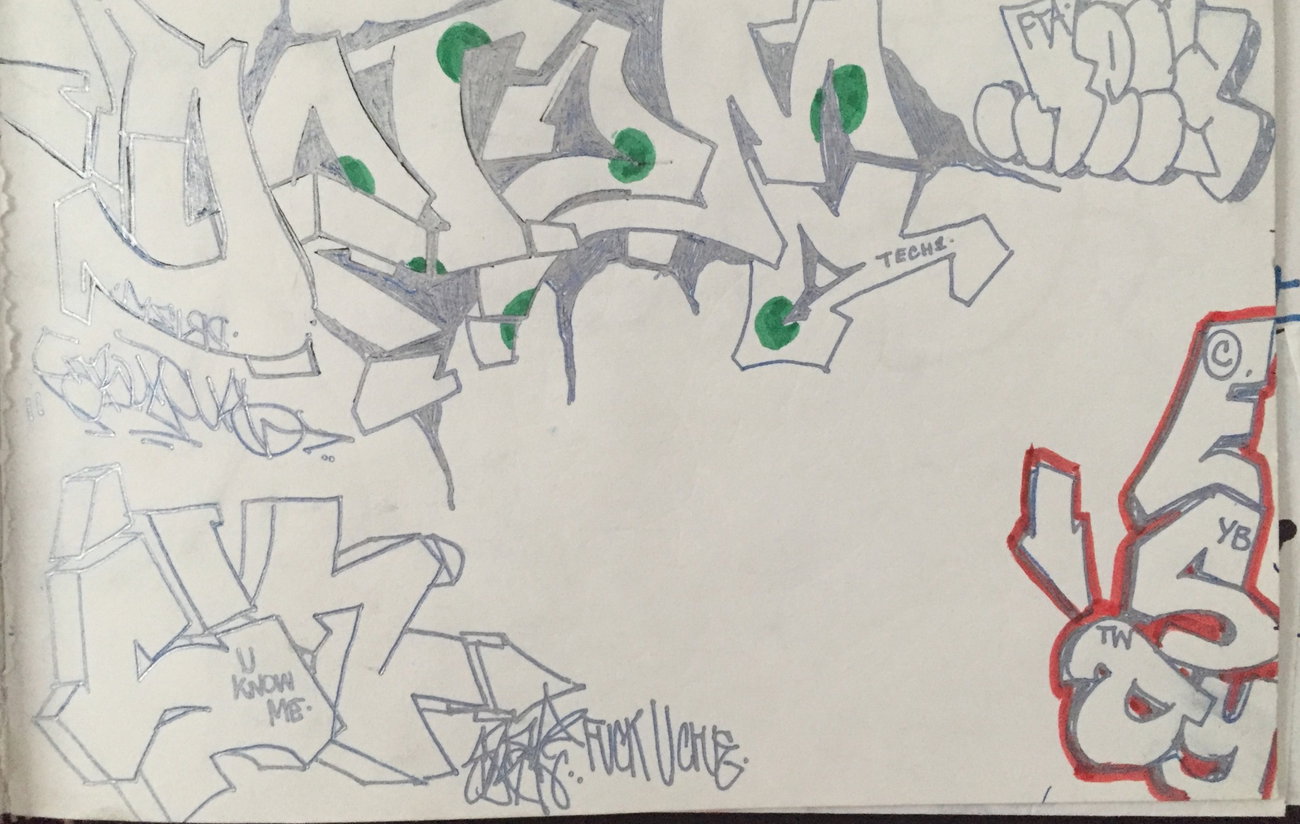 Graffiti Sketch - Photo by Techone - Dr, tech, sket