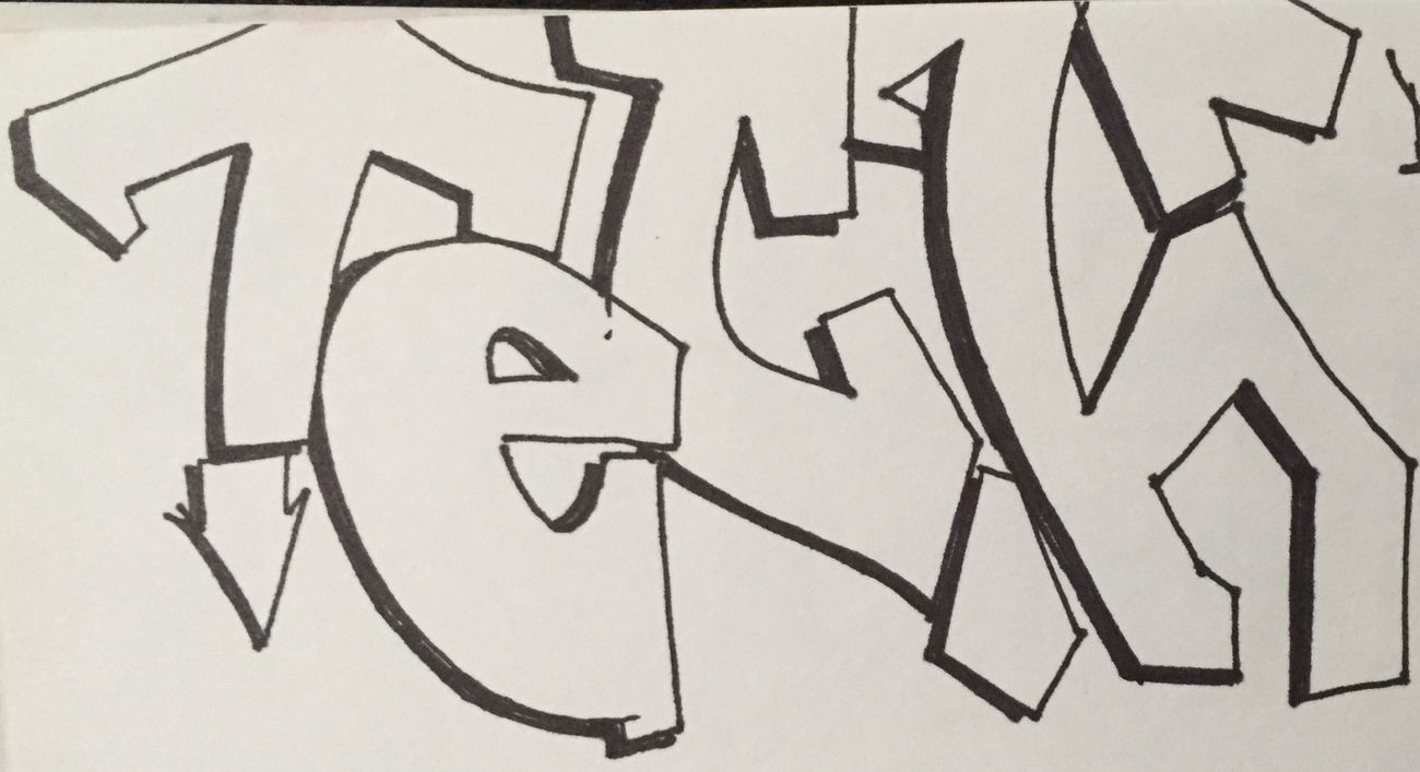 Graffiti Wall - Photo by Techone - Tech, one