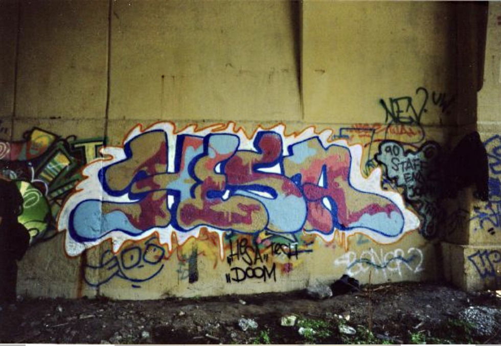 Graffiti Wall - Photo by Techone - Hesa, Tech, doom