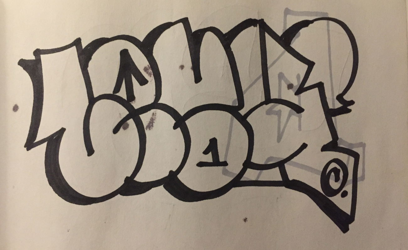 Graffiti Sketch - Photo by Techone - Tech